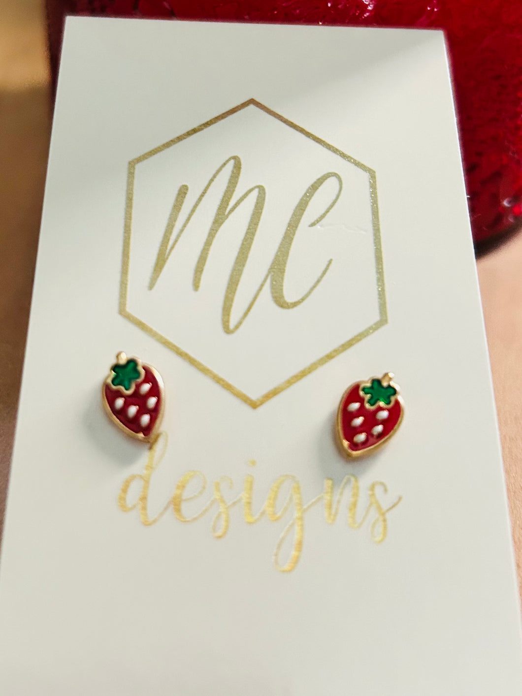 Strawberry Studs