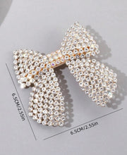 Rhinestone Bow Hair Clip