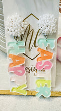 Happy Easter Acrylic Pastel Word Earrings