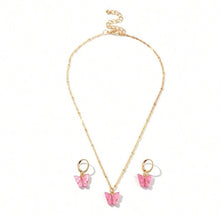 Butterfly Necklace and Earring Set