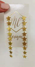 Long 9 Star Earrings