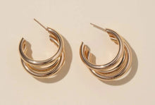 Small Matte or Shiny Multi Hoop Earrings OG