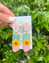 Pastel Beaded Hop Easter Earrings