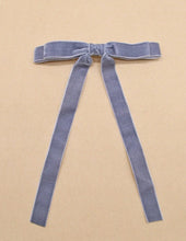 Velvet Single Bow - Barrette