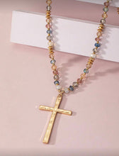 Long Beaded Stone necklace with Pendants