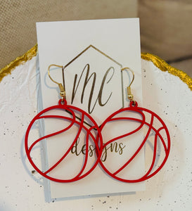 Basketball Earrings