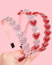 Sequin Heart Thin Headbands