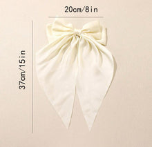 Fairytale Sateen Hair Bow Barrette