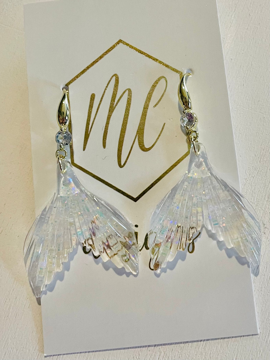 Glitter Mermaid Tail Earrings