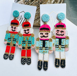 Nutcracker Beaded Earring Christmas