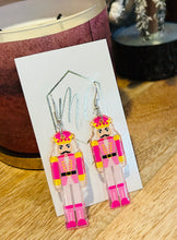Small Pink Nutcracker Earrings