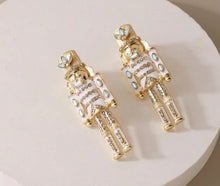 New Enamel Nutcracker Christmas Post Earrings