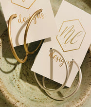 Medium or Large Thin Matte Hoops