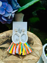 Colorful Statement Tassel Earrings