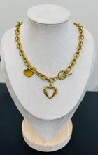 Chunky Heart Gold Necklaces