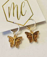 Glitter Butterfly Earrings