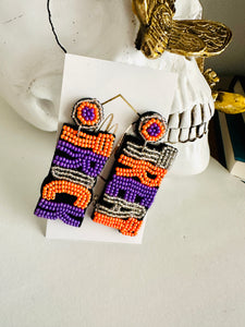 New Beaded Halloween Earrings