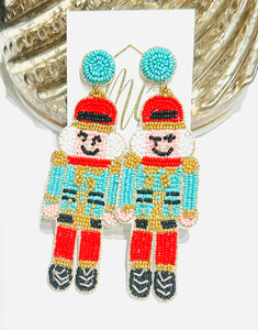 Nutcracker Beaded Earring Christmas