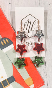 Star Christmas Earrings