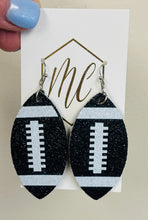 Glitter Football Earrings