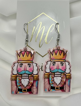 Acrylic Embellished Nutcracker Earrings
