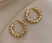 Classy Edgy Hoop Earrings