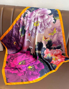 Luxury Square Silk Scarfs