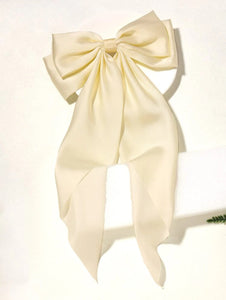 Fairytale Sateen Hair Bow Barrette