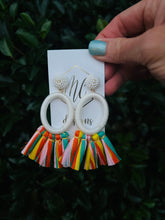 Colorful Statement Tassel Earrings