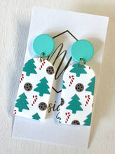 Silkscreen Christmas Earrings