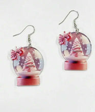 Christmas Snow Globe Earrings