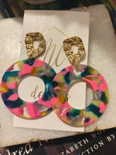 Fun Circle Acrylic Earrings