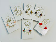 Heart Stud Earrings Acrylic