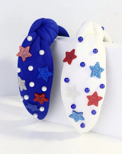 USA America Jeweled Sequin Headbands