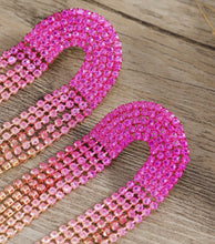 Statement Rhinestone Chain Earrings