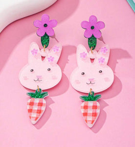 Acrylic Bunny Rabbit Earrings