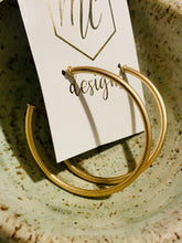 Medium or Large Thin Matte Hoops