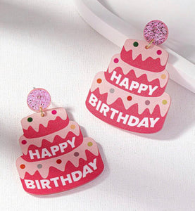Happy Birthday Earrings