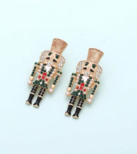 New Enamel Nutcracker Christmas Post Earrings