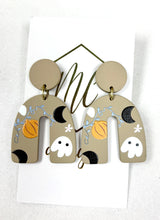Silk Screen Halloween Earrings