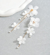 Long Statement Flower Earrings