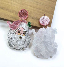 Glitter Santa Clause Earrings