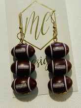 3-D Triple Sports Dangle Earrings