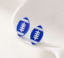 School Football Stud Earrings