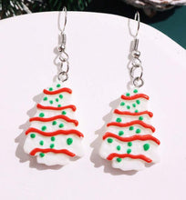 Christmas Tree Debbie Cake Earrings