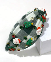 Plaid Decor Christmas Headbands LP