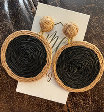 Rattan Circle Earrings