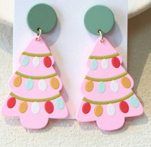 Christmas Silkscreen Earrings