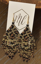 Beaded Boho Fringe Loom Earrings