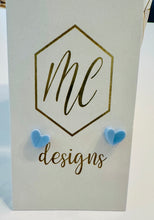 Multicolor Heart Stud Earrings
